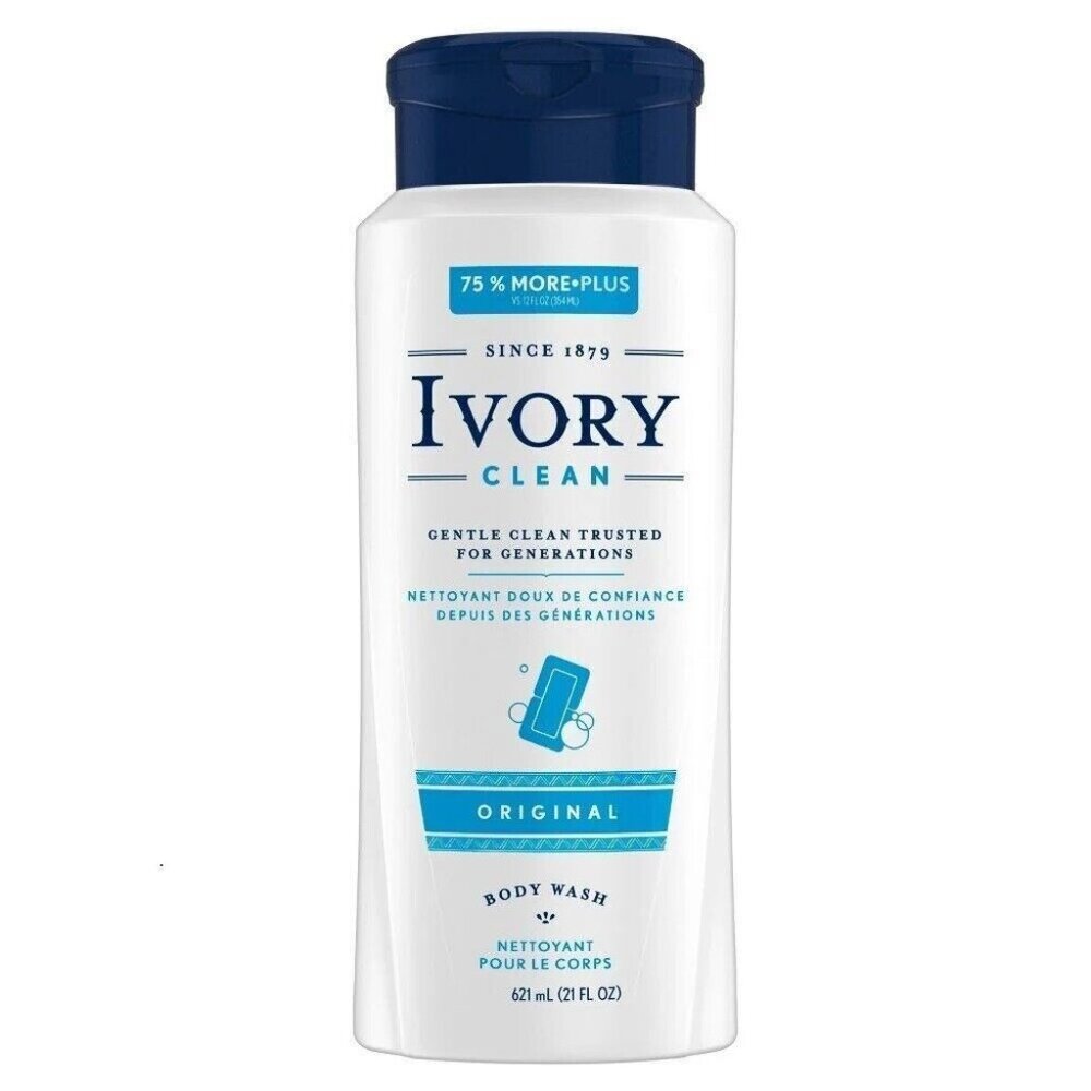 Ivory Clean Original Scented Body Wash 21 oz., 2 Pack